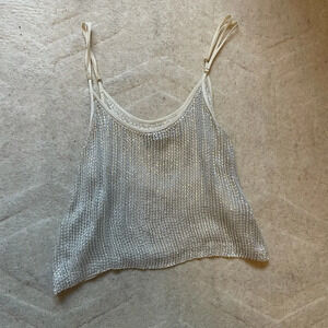 Spaghetti strap beaded tank, Xs